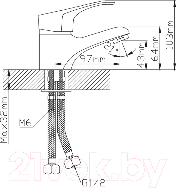 Изображение товара Смеситель Diadonna D-D10-294