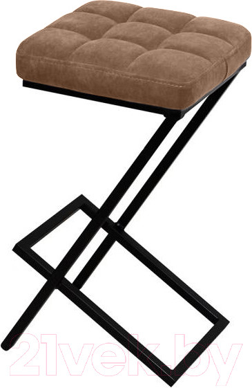 Изображение товара Табурет барный Древпром Лофт ДП3-14 (черный матовый/катания латте)