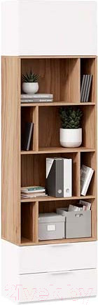 Изображение товара Стеллаж ТриЯ Порто ТД-393.07.20 Исп.2 (белый жемчуг/яблоня беллуно/белый софт)