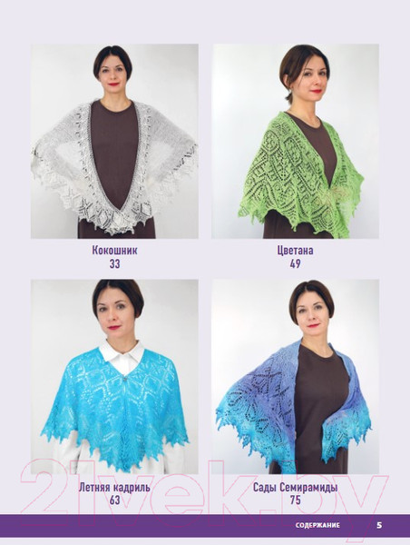 Изображение товара Книга Бомбора 10 ажурных шалей Аллы Борисовой / 9785041938451 (Борисова А.Н.)