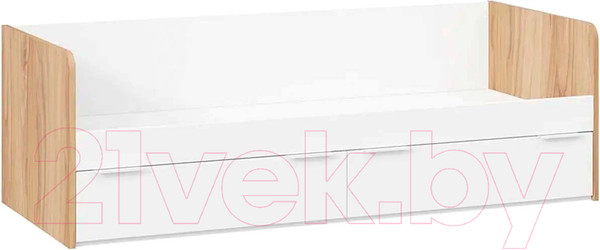 Изображение товара Кровать-тахта ТриЯ Порто ТД-393.12.01 80x200 (яблоня беллуно/белый софт)