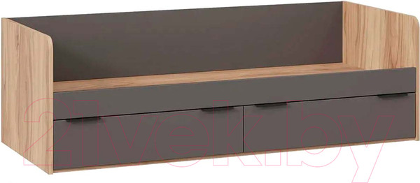 Изображение товара Кровать-тахта ТриЯ Порто ТД-393.12.01 80x200 (яблоня беллуно/графит софт)