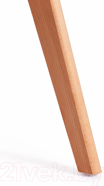 Изображение товара Стул Tetchair Tulip (дерево/пластик/экокожа, прозрачный)