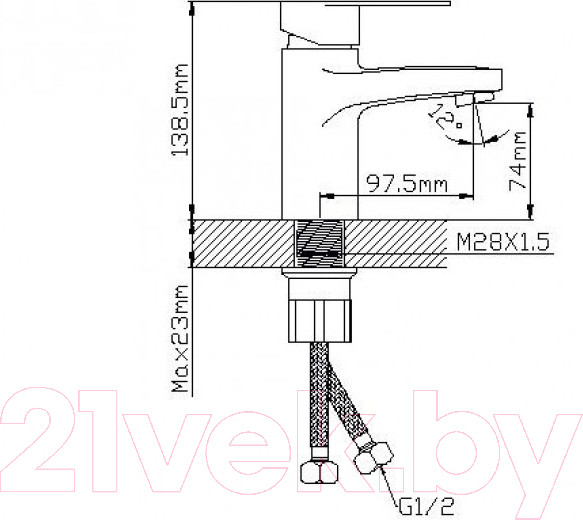 Изображение товара Смеситель Wisent WP710-310