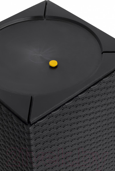 Изображение товара Кашпо Ellastik Plast Ola Dom Rattan (31л, антрацит)