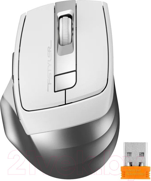 Изображение товара Мышь A4Tech Fstyler FG35S (серебристый/белый)