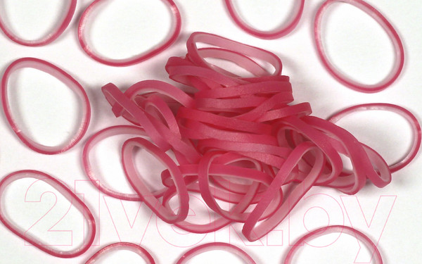 Изображение товара Набор для плетения Rainbow Loom Набор резинок / B0181  (пылкий розовый)