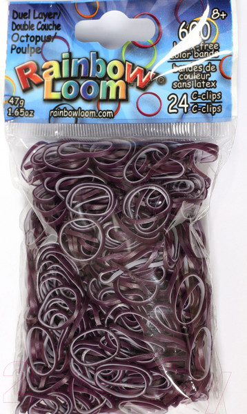 Изображение товара Набор для плетения Rainbow Loom Набор резинок / B0183  (осьминог)