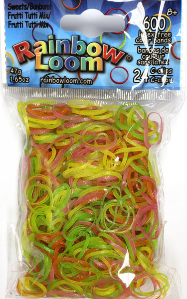 Изображение товара Набор для плетения Rainbow Loom Набор резинок / B0191  (тутти-фрутти)