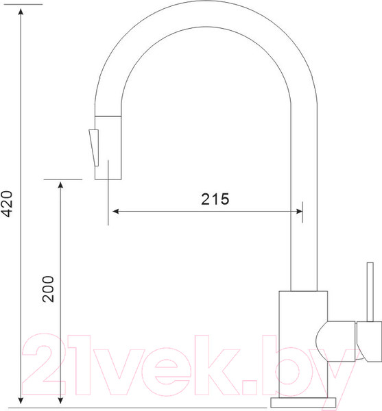 Изображение товара Смеситель Gross Aqua Neosteel 3140609SS