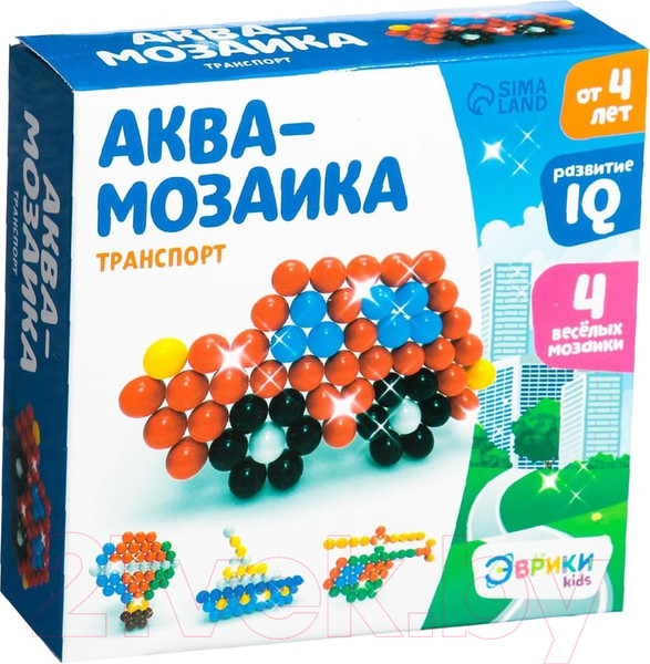 Изображение товара Развивающая игра Эврики Аквамозаика. Транспорт / 2933732