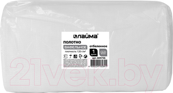 Изображение товара Ткань для уборки Laima Вафельное / 604756