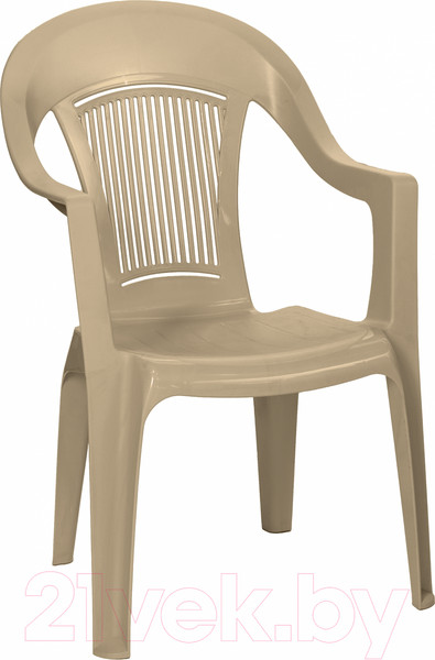 Изображение товара Стул пластиковый Ellastik Plast Элластик 41x55x91 (серый)