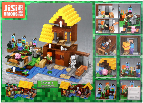 Изображение товара Конструктор Jisi Bricks Мой мир Фермерский домик 840 / 5208260