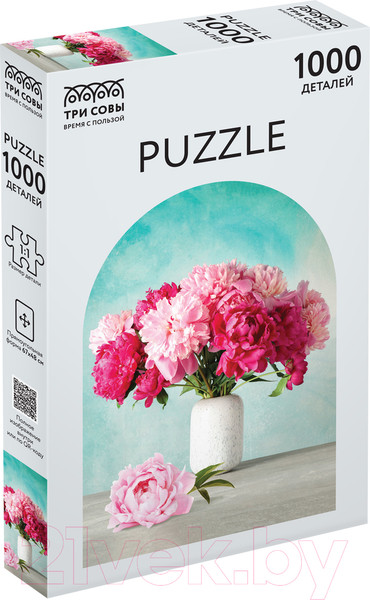 Изображение товара Пазл Три совы Пионы / ПК1000_54673 (1000эл)