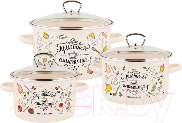 Изображение товара Набор кастрюль Appetite №19 Приятного аппетита 1KB191S