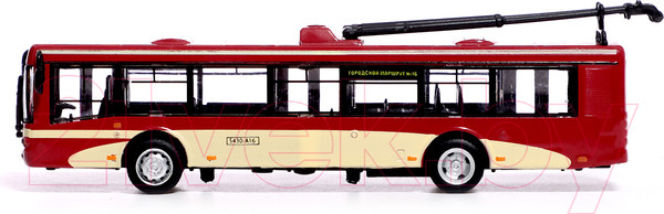 Изображение товара Троллейбус игрушечный Автоград Город 6407C / 9610391