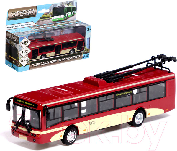 Изображение товара Троллейбус игрушечный Автоград Город 6407C / 9610391