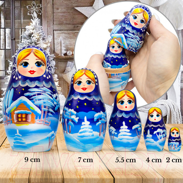 Изображение товара Матрешка сувенирная Брестская Фабрика Сувениров Русское Рождество / 5330