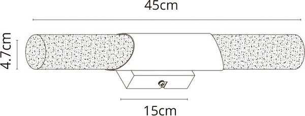 Изображение товара Подсветка для картин и зеркал Arte Lamp Aqua-Bastone A2470AP-2PB