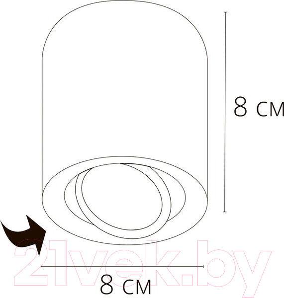 Изображение товара Точечный светильник Arte Lamp Beid A1513PL-1BK
