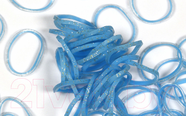 Изображение товара Набор для плетения Rainbow Loom Набор резинок / B0113  (светло-голубой)
