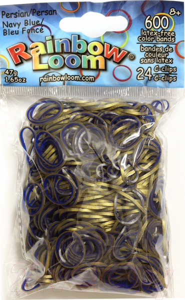 Изображение товара Набор для плетения Rainbow Loom Набор резинок / B0115  (синий)
