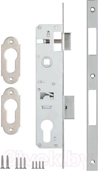 Изображение товара Корпус врезного замка Kale 153/P с защелкой (хром)