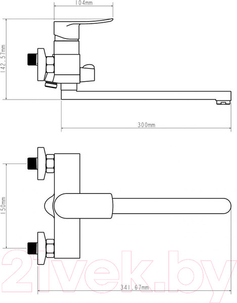 Изображение товара Смеситель Econoce EC0282BL