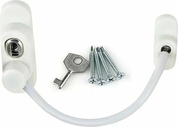 Изображение товара Замок оконный No Brand LFS детский с тросом (белый)