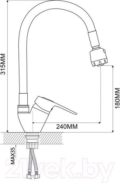 Изображение товара Смеситель Econoce EC0246