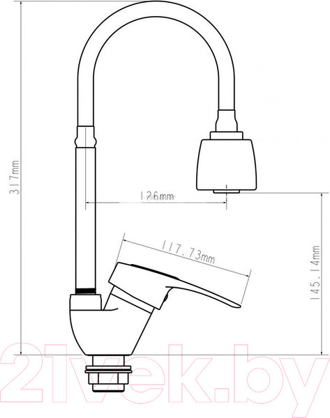 Изображение товара Смеситель Econoce EC0291WT