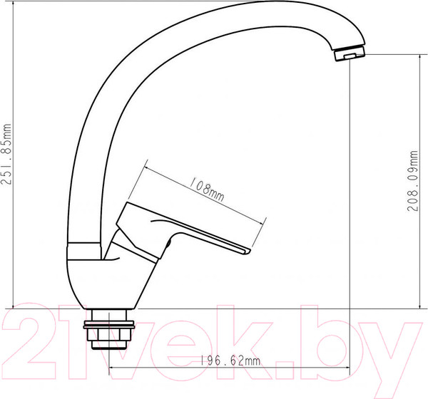 Изображение товара Смеситель Econoce EC0283WT