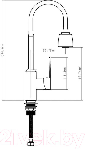 Изображение товара Смеситель Econoce EC0275WT