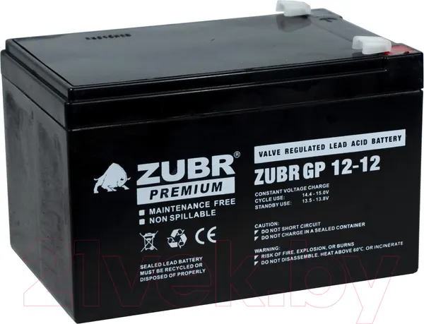 Изображение товара Аккумуляторная батарея Zubr GP 12V (12 А/ч)