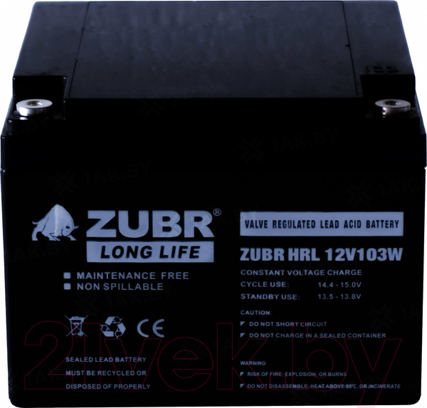 Изображение товара Аккумуляторная батарея Zubr HRL 12-103W