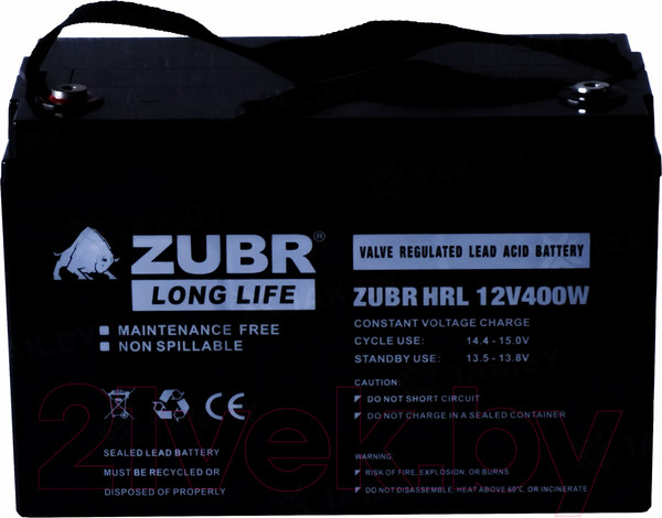 Изображение товара Аккумуляторная батарея Zubr HRL 12-400W