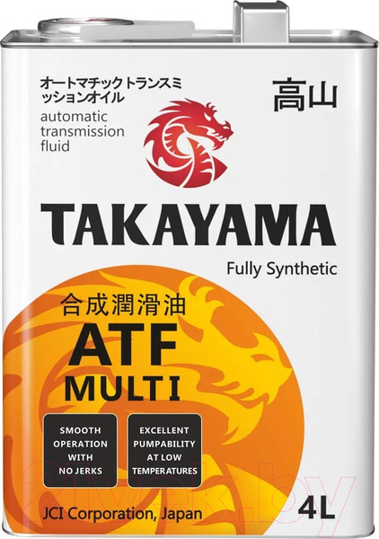 Изображение товара Трансмиссионное масло Takayama Transmission ATF Multi / 605603 (4л)
