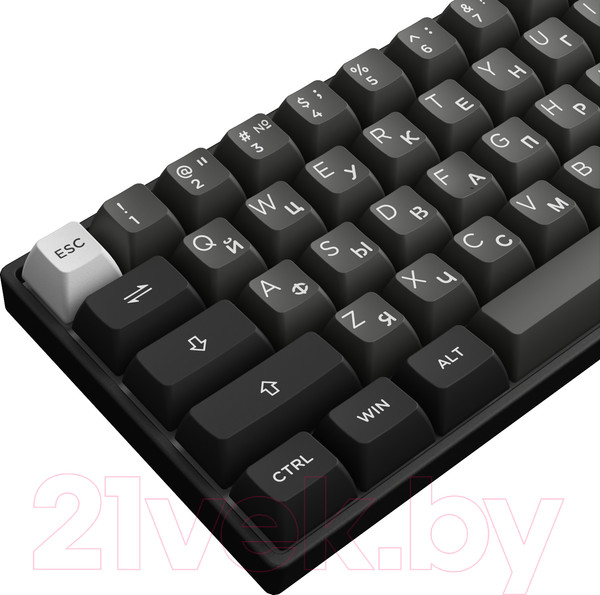Изображение товара Клавиатура Akko 3061S Black&Sliver USB Cable RGB Hot Swap V3 Pro Cream Yellow (306161)