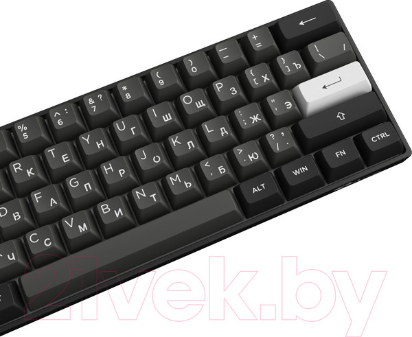 Изображение товара Клавиатура Akko 3061S Black&Sliver USB Cable RGB Hot Swap V3 Pro Cream Yellow (306161)
