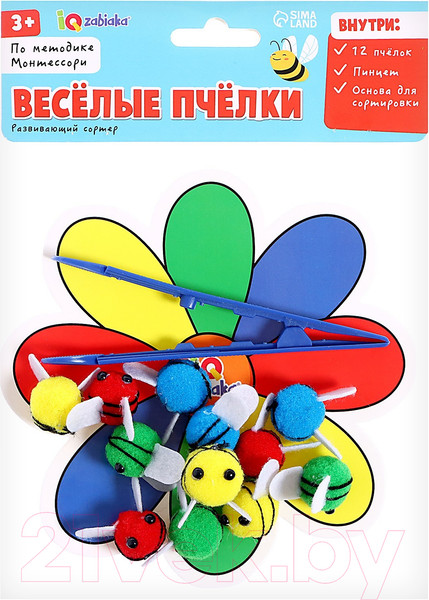 Изображение товара Сортер Zabiaka IQ Веселые пчелки / 9905011