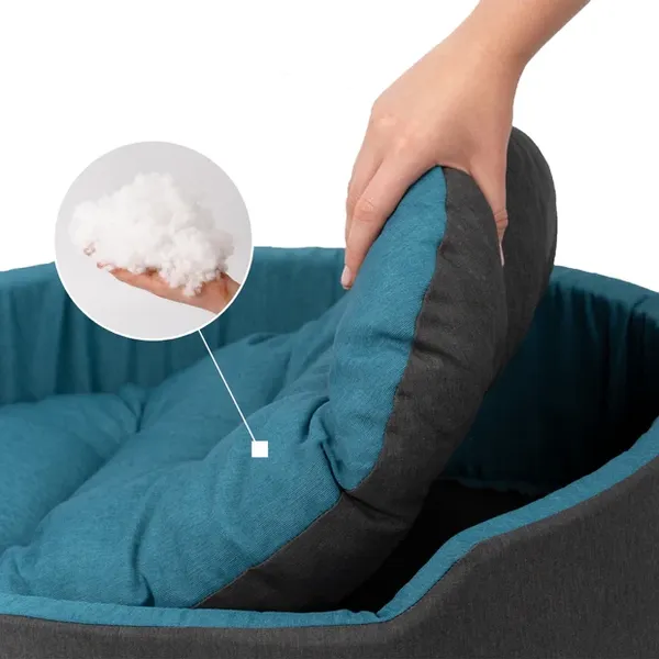 Изображение товара Лежанка для животных Ferplast Dandy 55 / 82942099 (черный/бирюзовый)