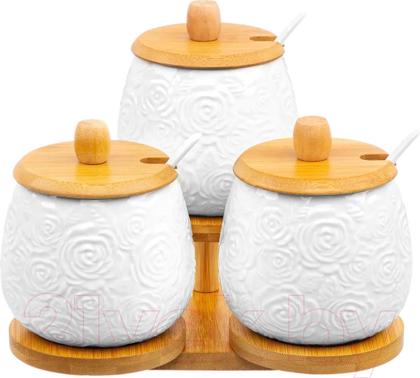 Изображение товара Набор емкостей для хранения Elan Gallery Розы / 540836