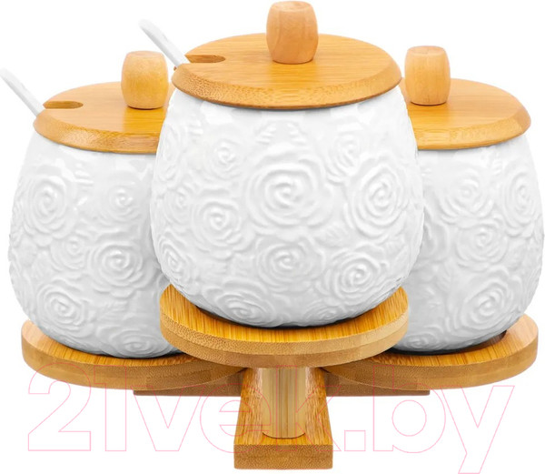 Изображение товара Набор емкостей для хранения Elan Gallery Розы / 540836