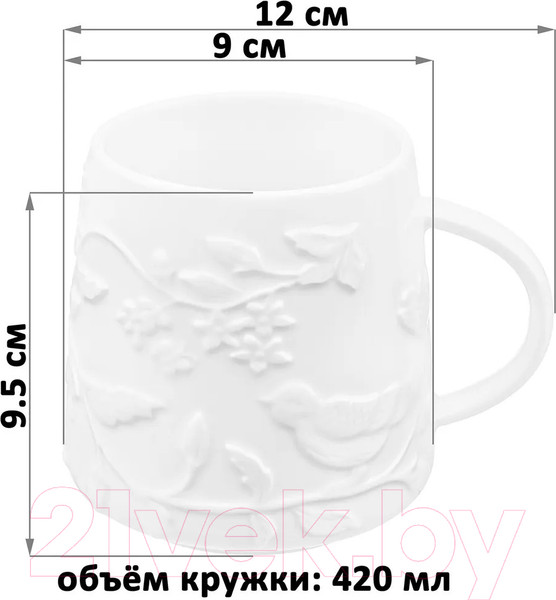 Изображение товара Кружка Elan Gallery Птички на ветке / 540841