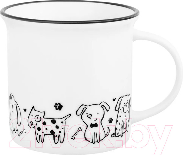 Изображение товара Кружка Elan Gallery Жизнь собак Праздник у щенят / 880200