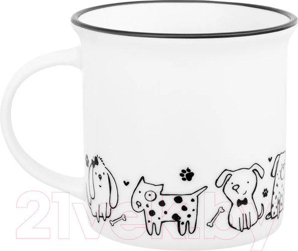 Изображение товара Кружка Elan Gallery Жизнь собак Праздник у щенят / 880200