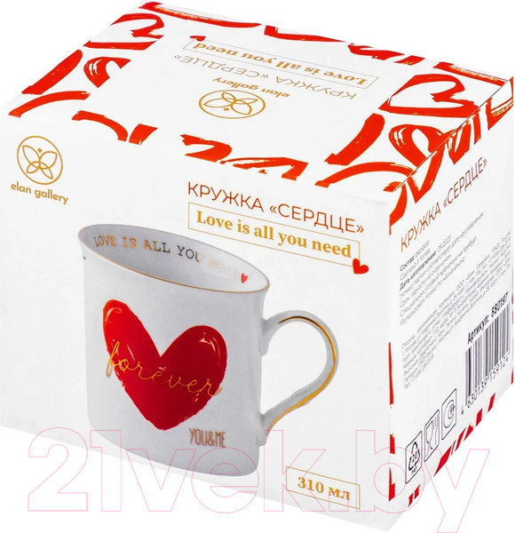 Изображение товара Кружка Elan Gallery Сердце / 880197