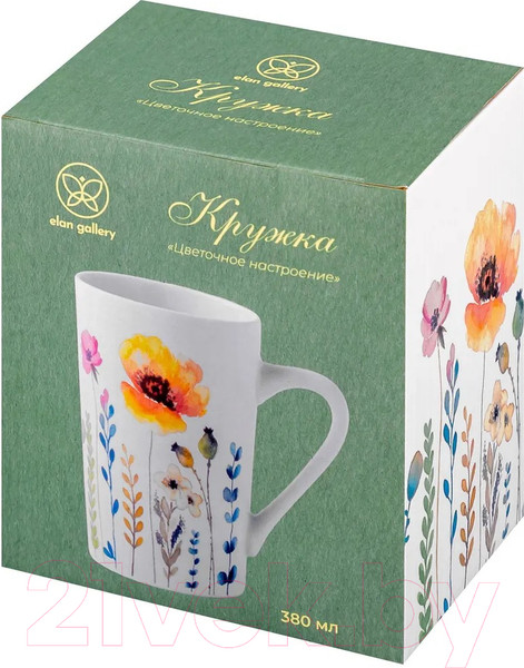 Изображение товара Кружка Elan Gallery Цветочное настроение Желтый мак / 880193