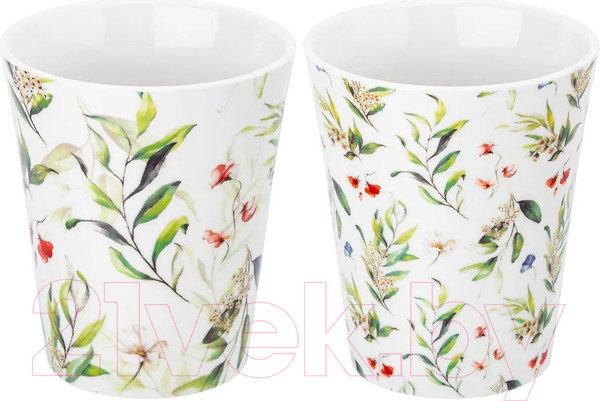 Изображение товара Набор кружек Elan Gallery Зеленые веточки / 880203